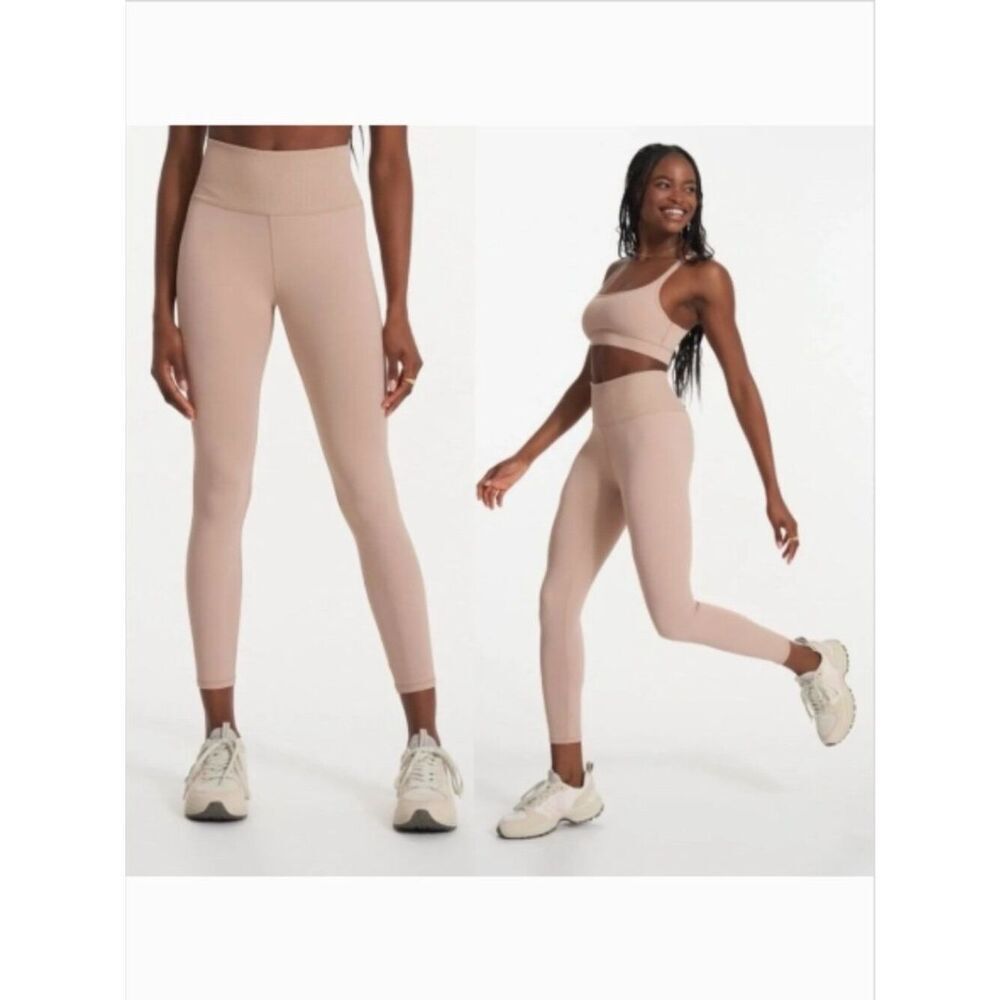 Like New! VUORI Rib Studio Legging Tan in Size L